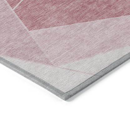 Addison Rugs Gentle Waves Pink Washable Indoor-Outdoor Rug