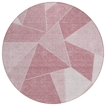 Addison Rugs Gentle Waves Pink Washable Indoor-Outdoor Rug
