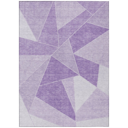 Addison Rugs Gentle Waves Lilac Washable Indoor-Outdoor Rug