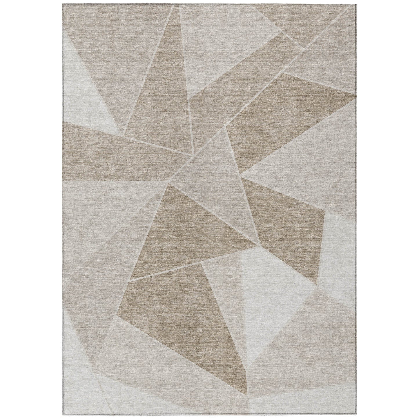 Addison Rugs Gentle Waves Taupe Washable Indoor-Outdoor Rug