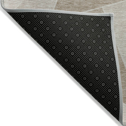 Addison Rugs Gentle Waves Taupe Washable Indoor-Outdoor Rug