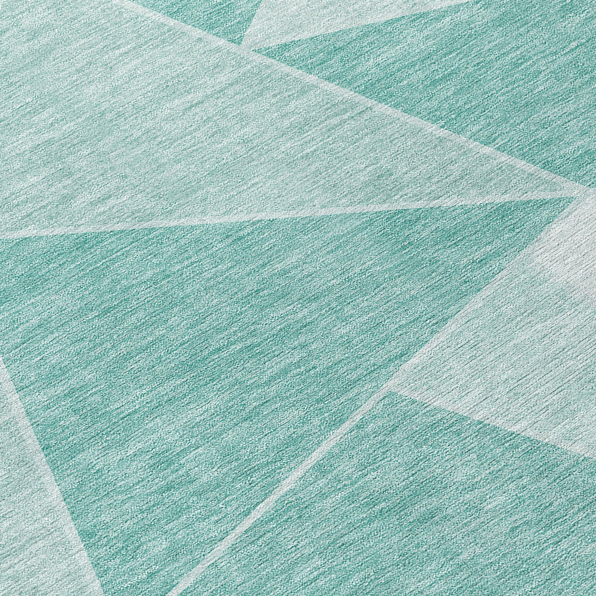 Addison Rugs Gentle Waves Teal Washable Indoor-Outdoor Rug