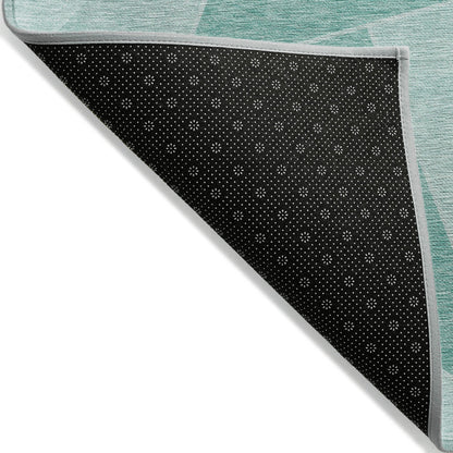 Addison Rugs Gentle Waves Teal Washable Indoor-Outdoor Rug