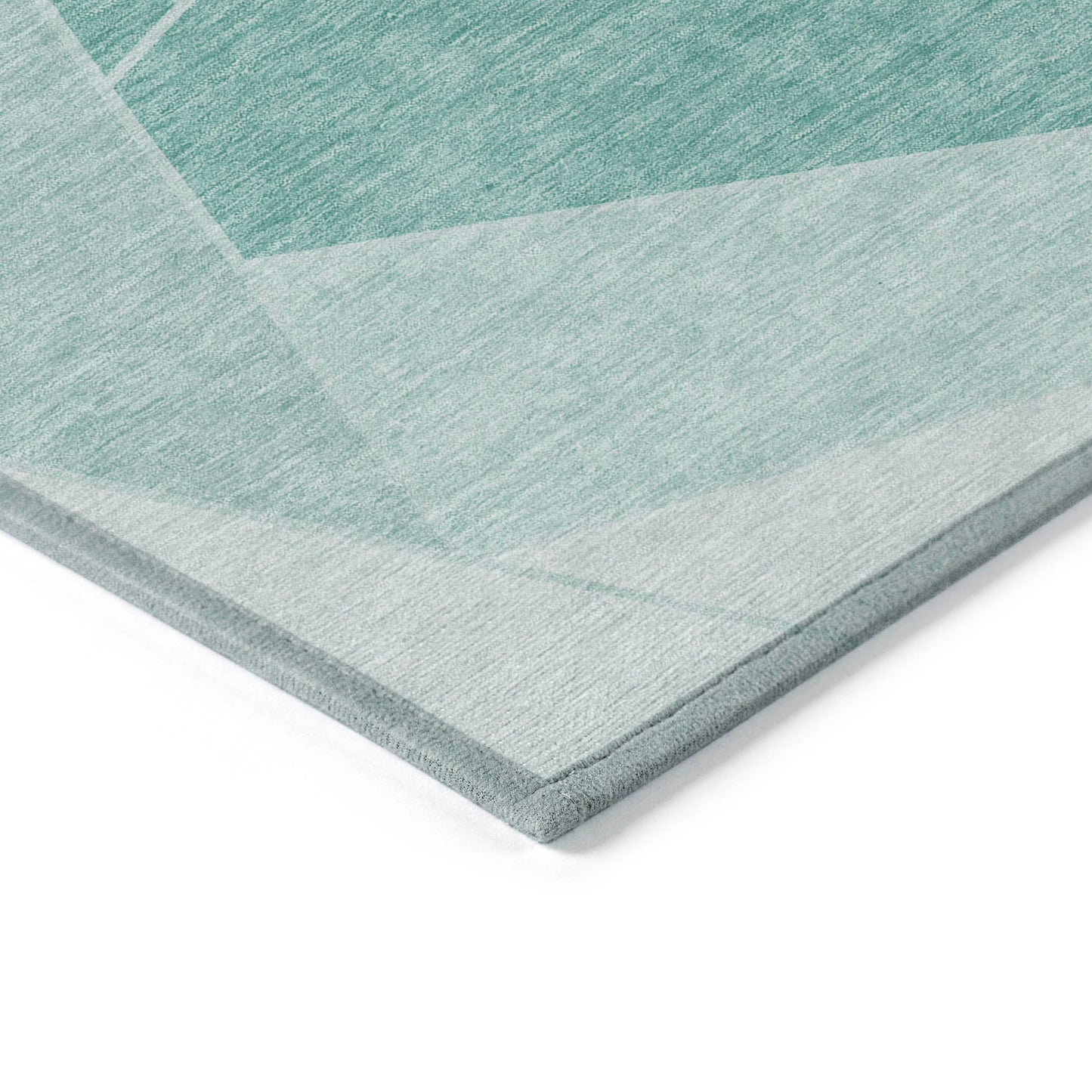 Addison Rugs Gentle Waves Teal Washable Indoor-Outdoor Rug