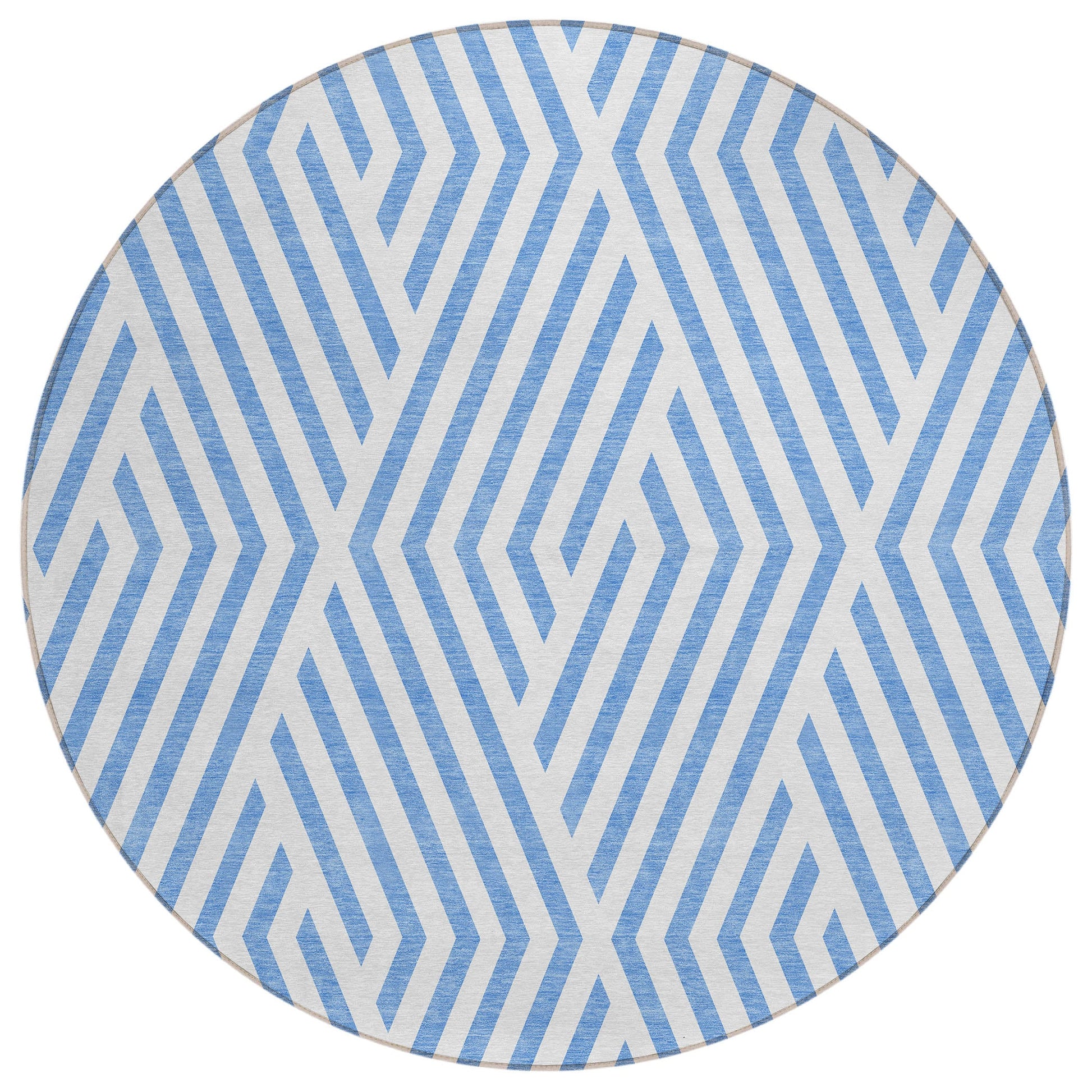 Addison Rugs Geometric Blue Washable Indoor-Outdoor Rug