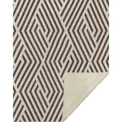 Addison Rugs Geometric Brown Washable Indoor-Outdoor Rug