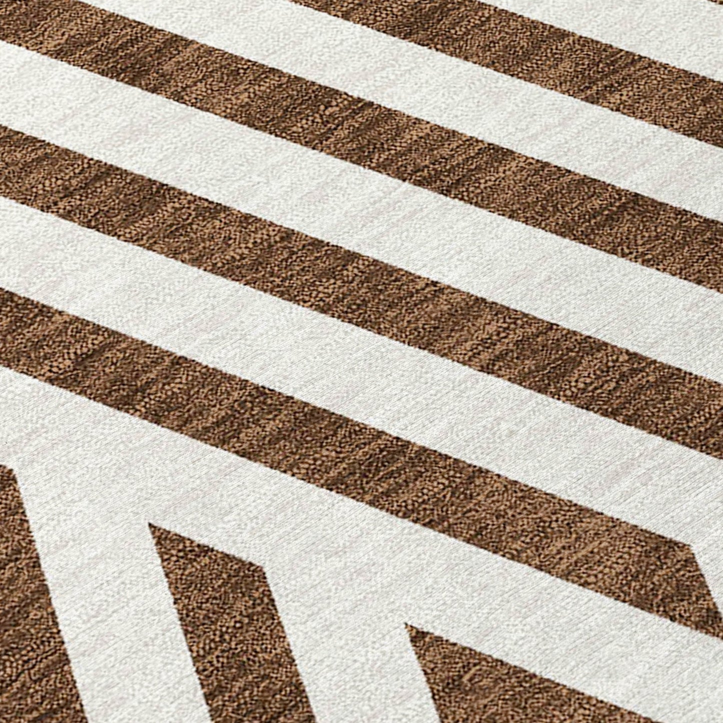 Addison Rugs Geometric Brown Washable Indoor-Outdoor Rug