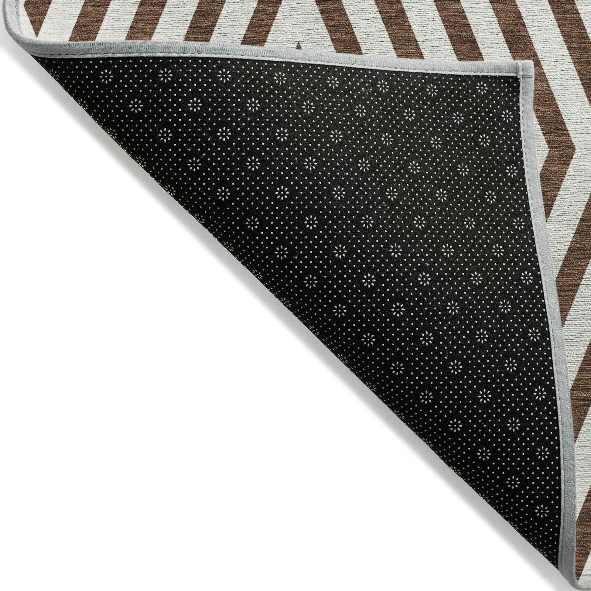 Addison Rugs Geometric Brown Washable Indoor-Outdoor Rug