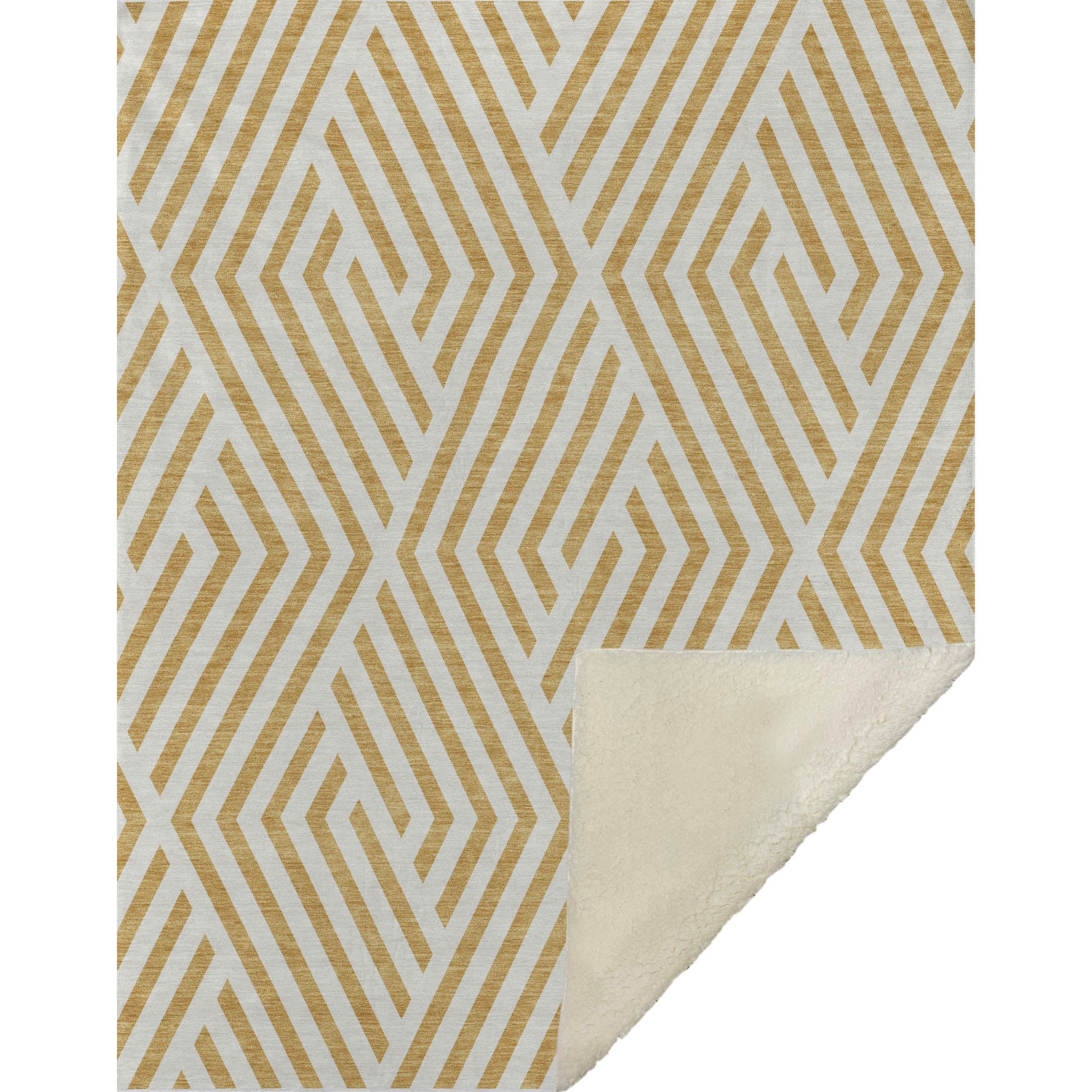 Addison Rugs Geometric Gold Washable Indoor-Outdoor Rug