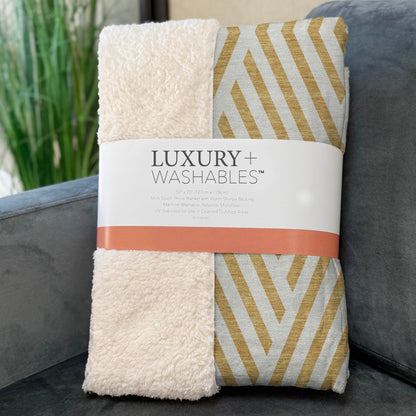 Addison Rugs Geometric Gold Washable Indoor-Outdoor Rug