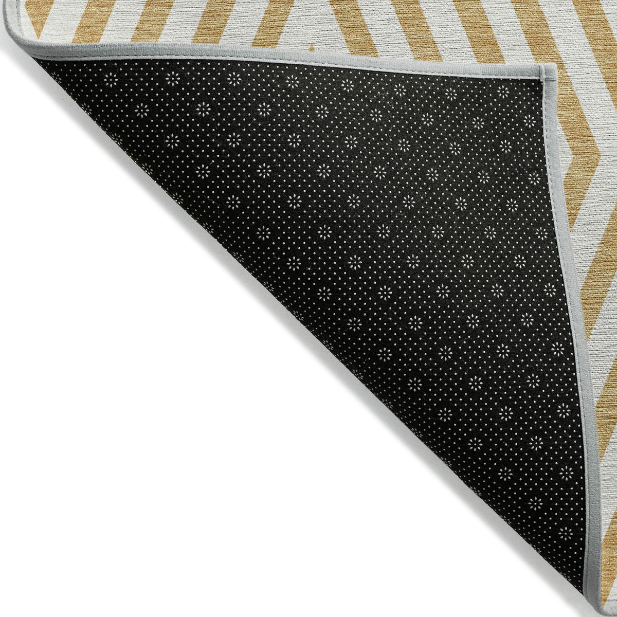 Addison Rugs Geometric Gold Washable Indoor-Outdoor Rug