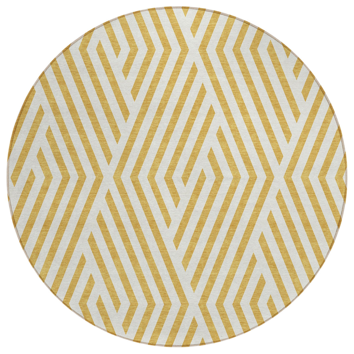 Addison Rugs Geometric Gold Washable Indoor-Outdoor Rug