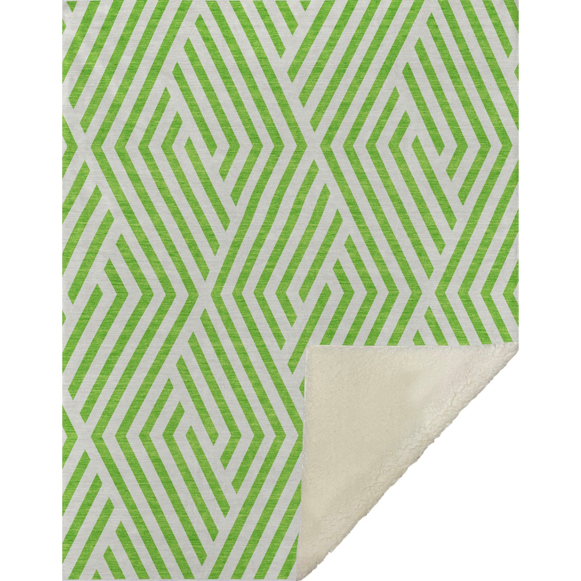 Addison Rugs Geometric Green Washable Indoor-Outdoor Rug