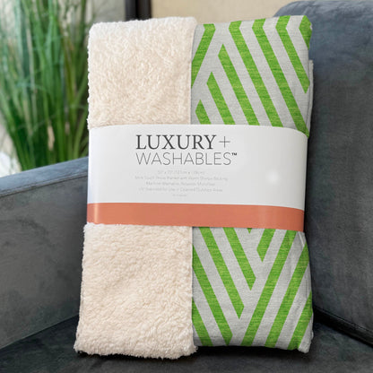 Addison Rugs Geometric Green Washable Indoor-Outdoor Rug
