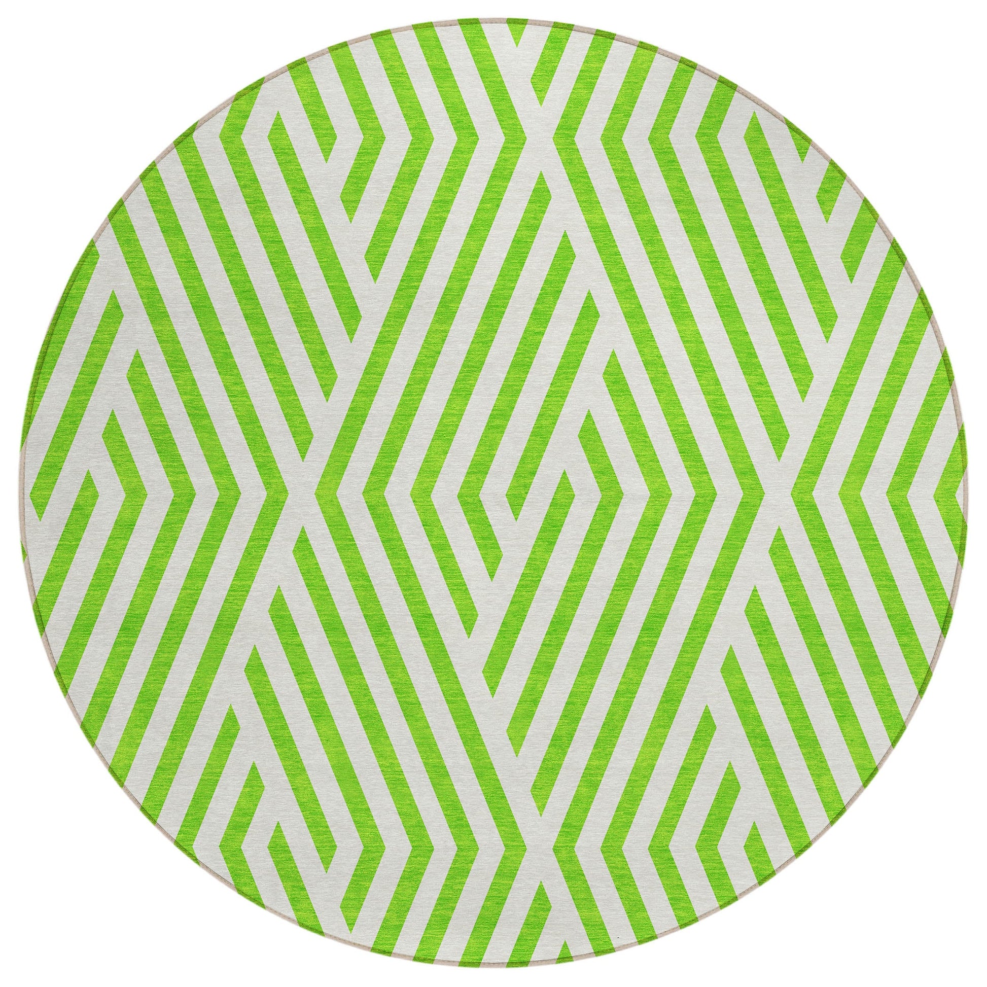 Addison Rugs Geometric Green Washable Indoor-Outdoor Rug