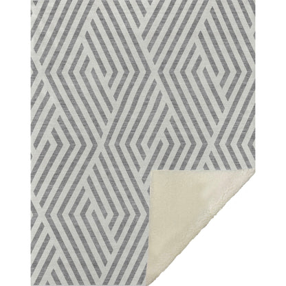 Addison Rugs Geometric Grey Washable Indoor-Outdoor Rug