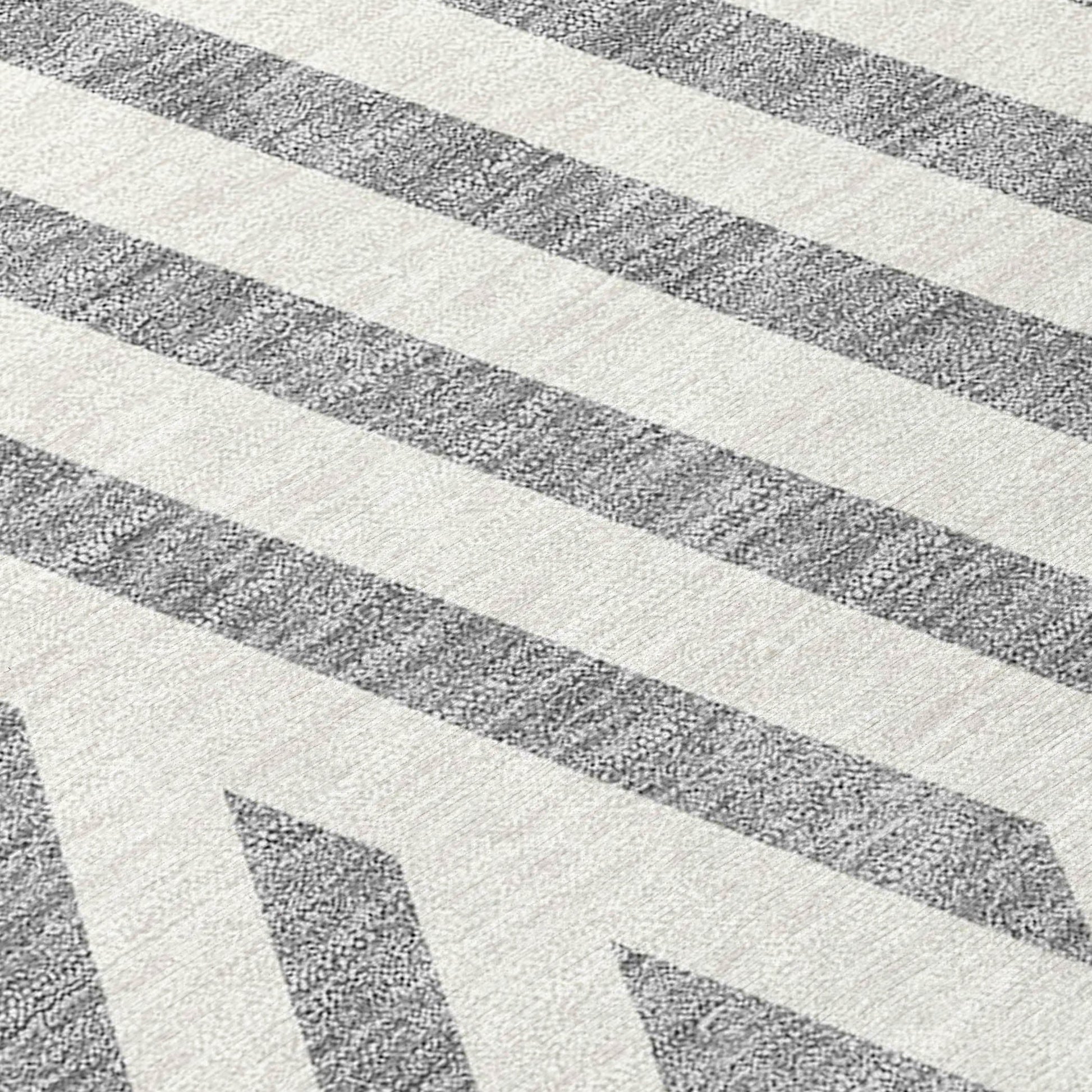 Addison Rugs Geometric Grey Washable Indoor-Outdoor Rug