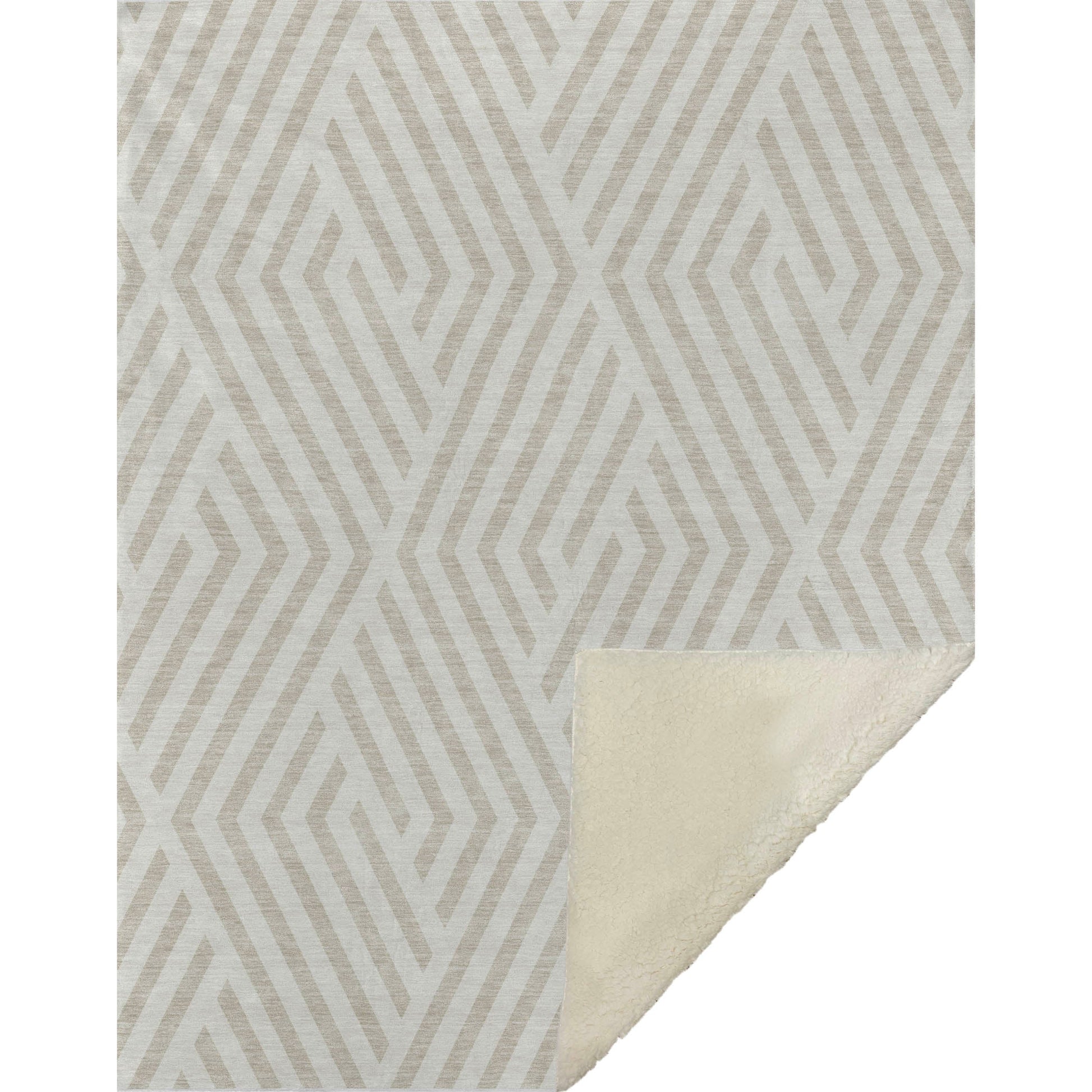 Addison Rugs Geometric Ivory Washable Indoor-Outdoor Rug