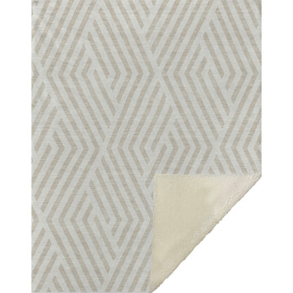 Addison Rugs Geometric Ivory Washable Indoor-Outdoor Rug