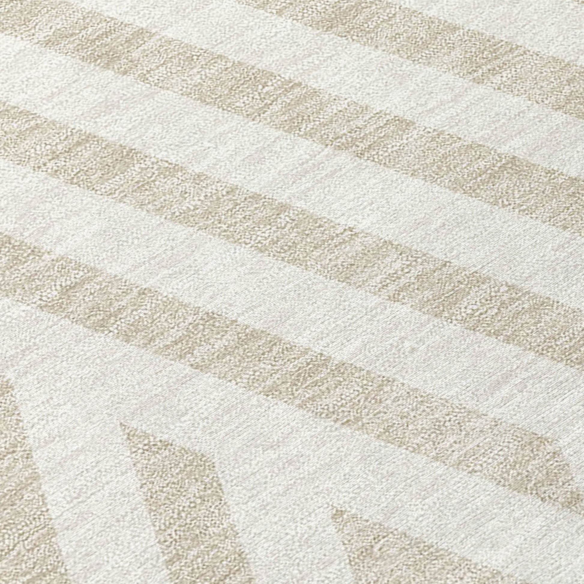 Addison Rugs Geometric Ivory Washable Indoor-Outdoor Rug