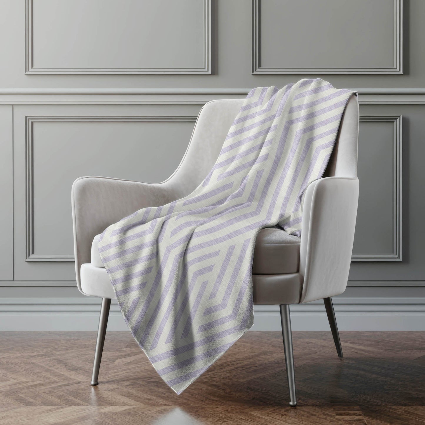Addison Rugs Geometric Lavender Washable Indoor-Outdoor Rug