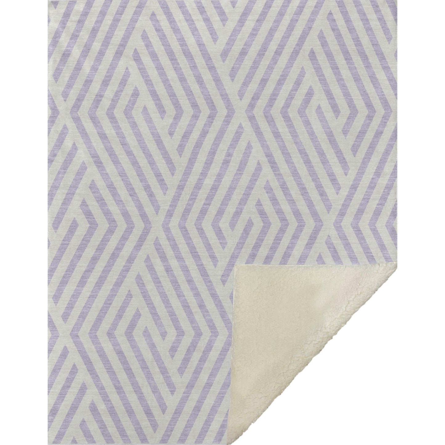 Addison Rugs Geometric Lavender Washable Indoor-Outdoor Rug