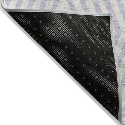 Addison Rugs Geometric Lavender Washable Indoor-Outdoor Rug