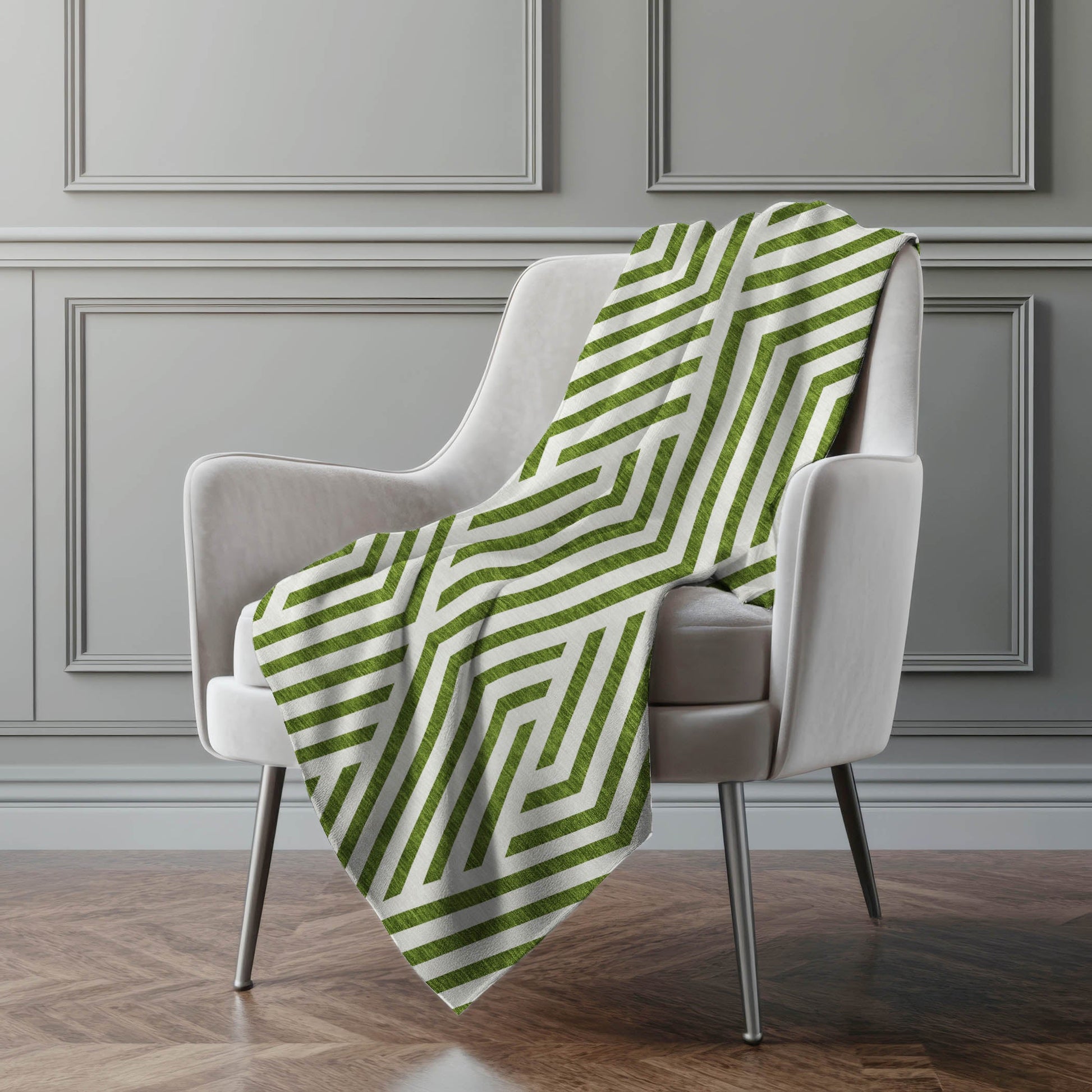 Addison Rugs Geometric Olive Washable Indoor-Outdoor Rug