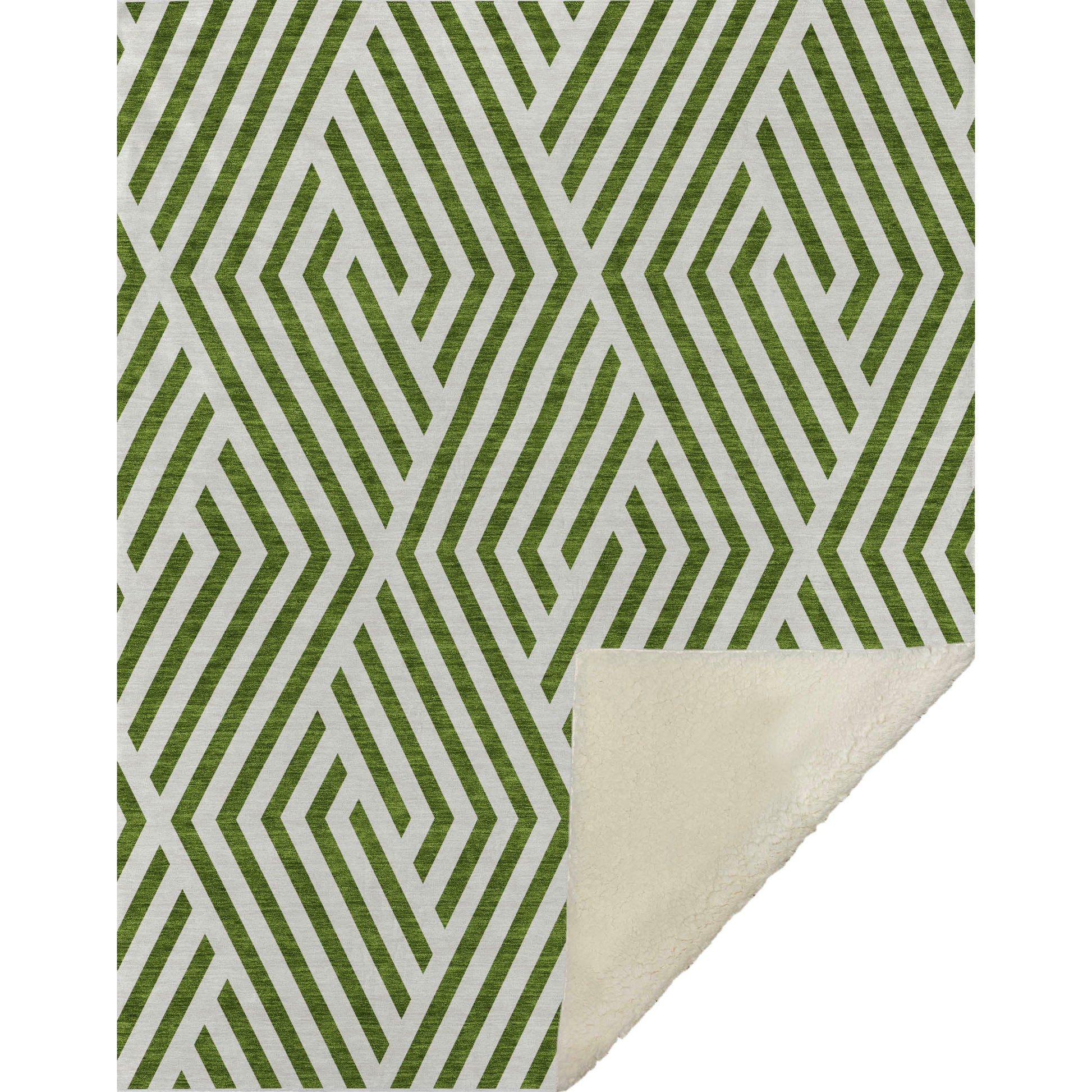 Addison Rugs Geometric Olive Washable Indoor-Outdoor Rug