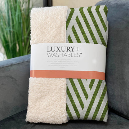 Addison Rugs Geometric Olive Washable Indoor-Outdoor Rug