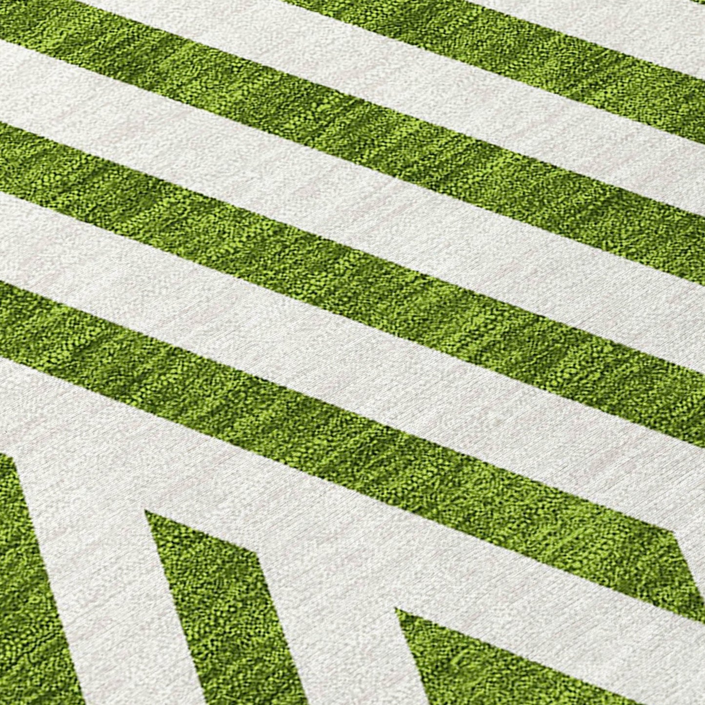 Addison Rugs Geometric Olive Washable Indoor-Outdoor Rug