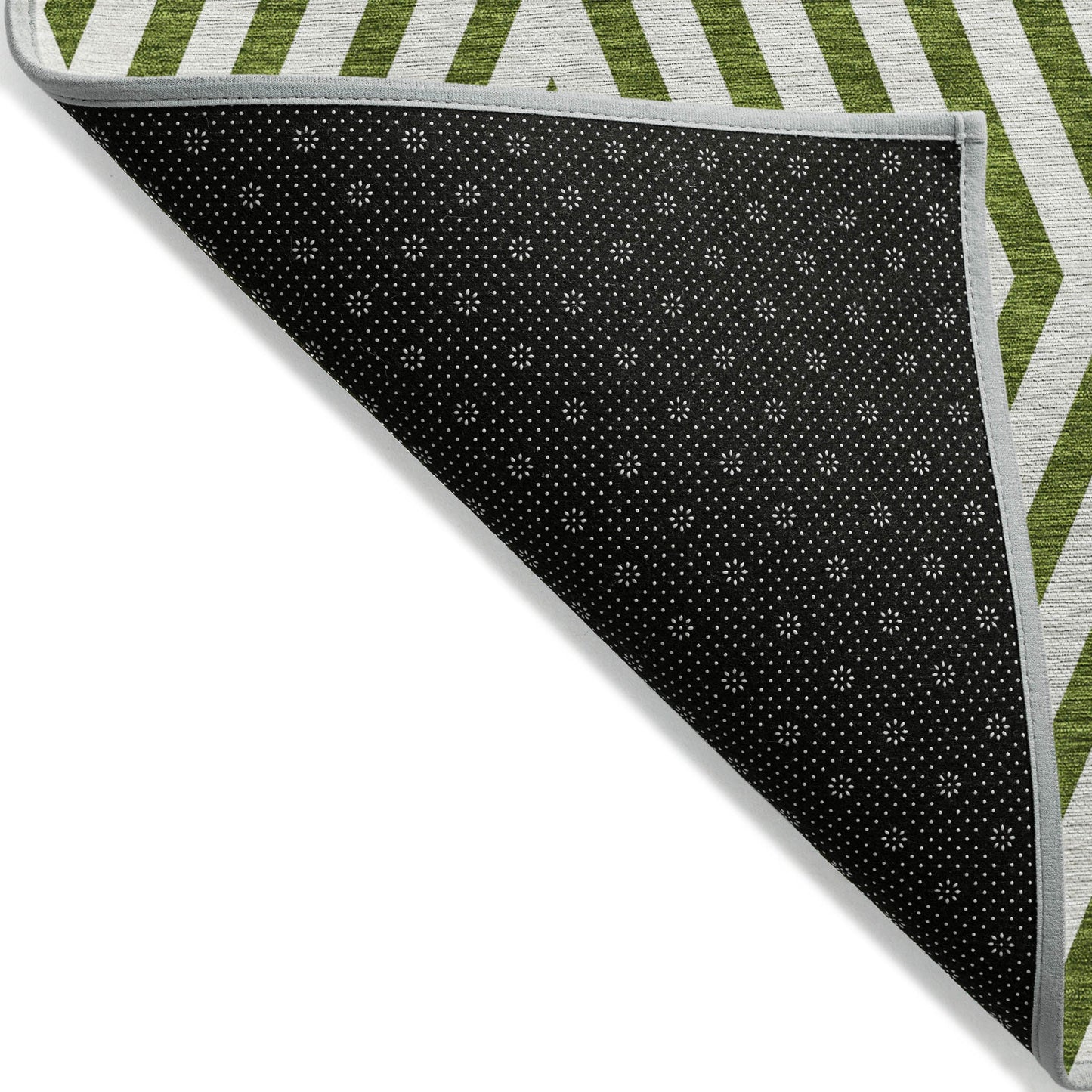 Addison Rugs Geometric Olive Washable Indoor-Outdoor Rug