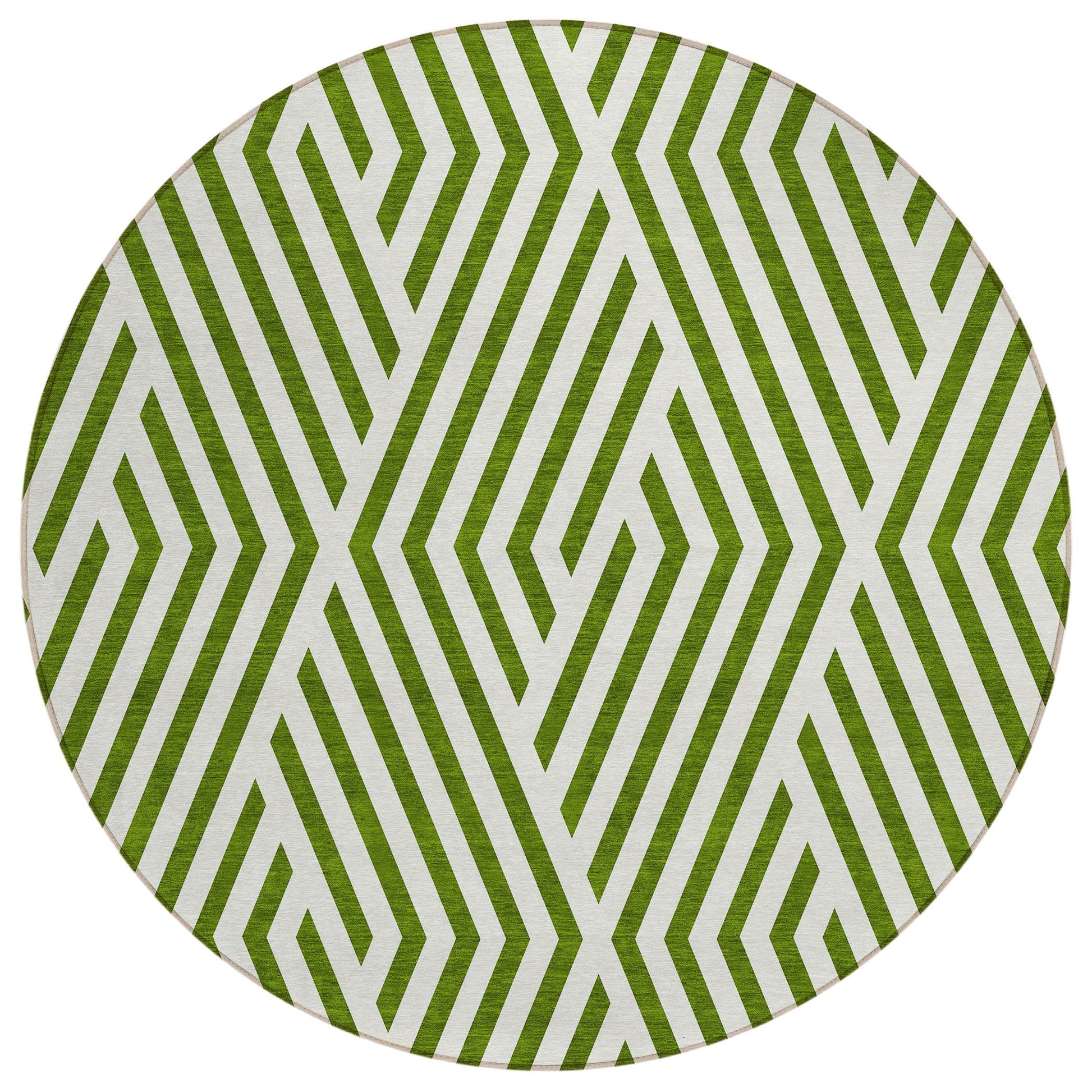 Addison Rugs Geometric Olive Washable Indoor-Outdoor Rug