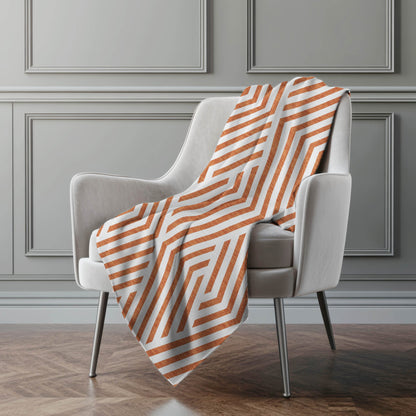 Addison Rugs Geometric Orange Washable Indoor-Outdoor Rug