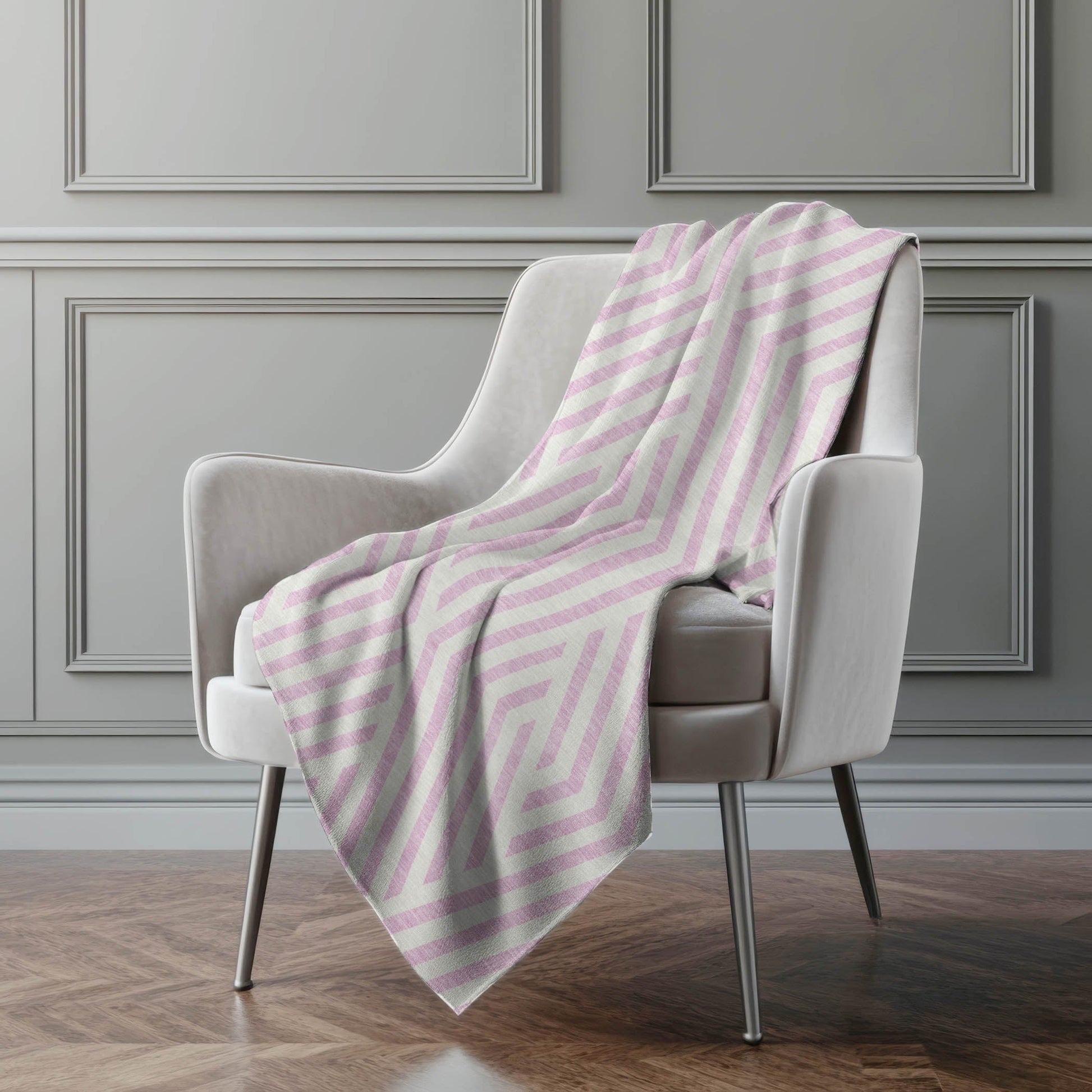 Addison Rugs Geometric Pink Washable Indoor-Outdoor Rug