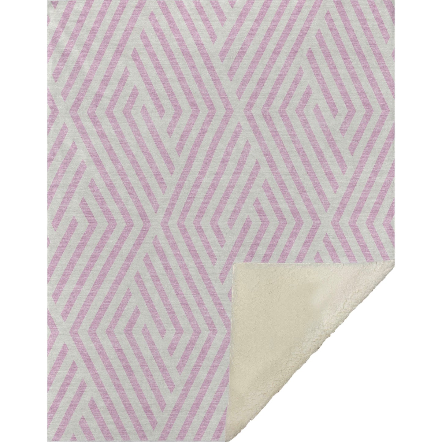 Addison Rugs Geometric Pink Washable Indoor-Outdoor Rug
