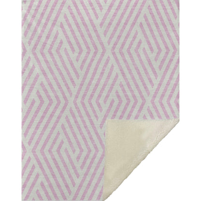 Addison Rugs Geometric Pink Washable Indoor-Outdoor Rug