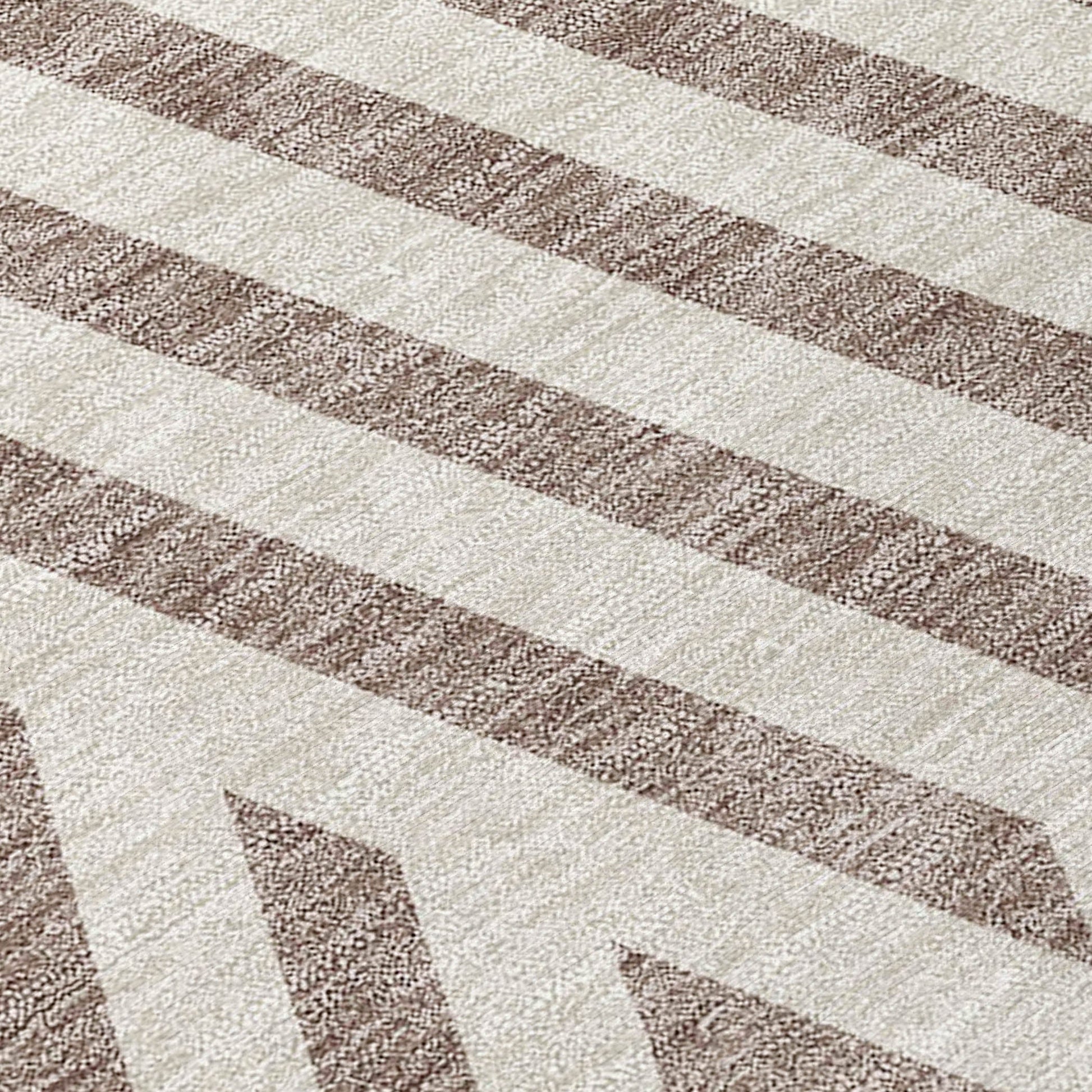 Addison Rugs Geometric Taupe Washable Indoor-Outdoor Rug