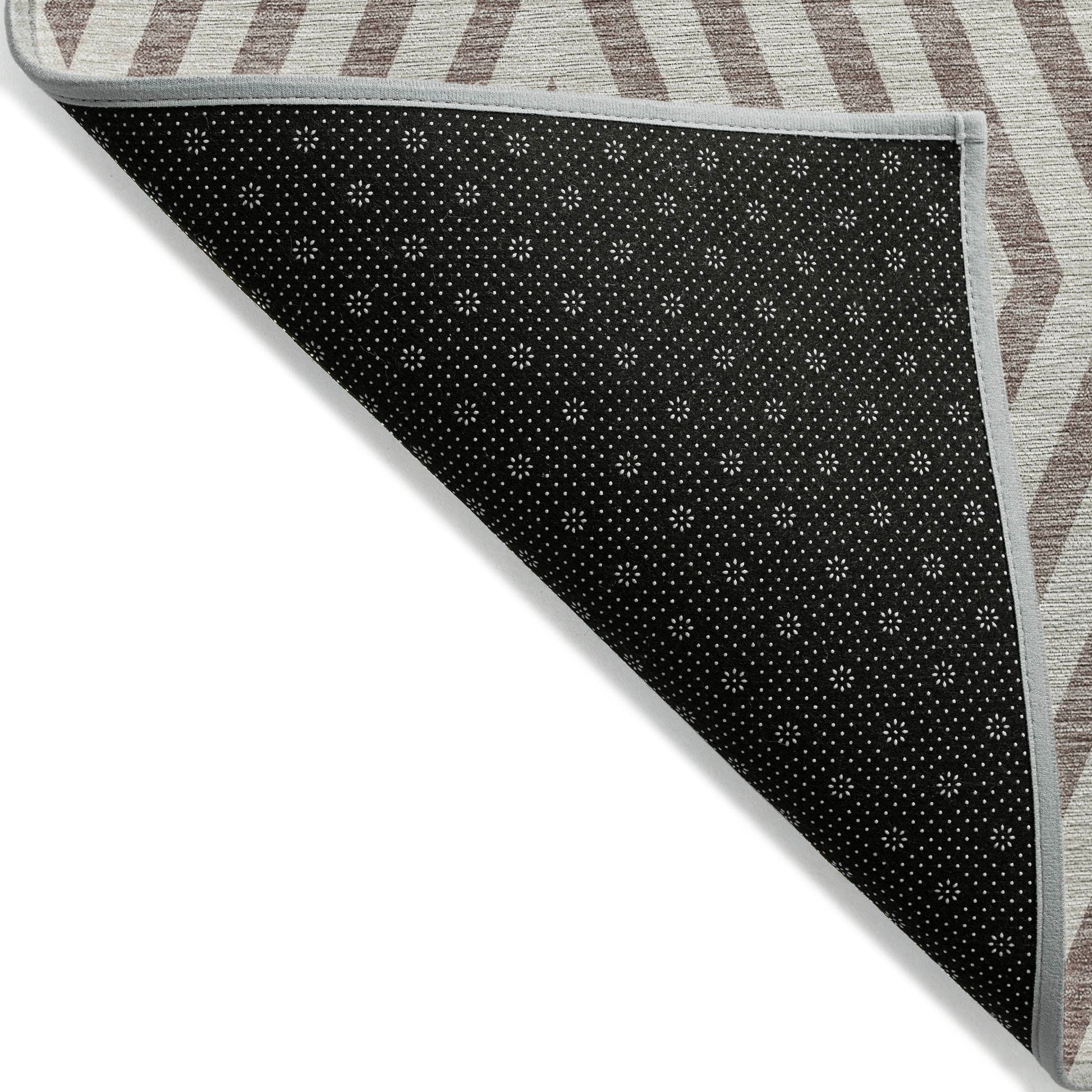 Addison Rugs Geometric Taupe Washable Indoor-Outdoor Rug