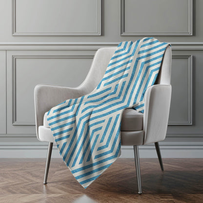 Addison Rugs Geometric Teal Washable Indoor-Outdoor Rug