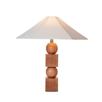 LH Home Geometric Wooden Table Lamp