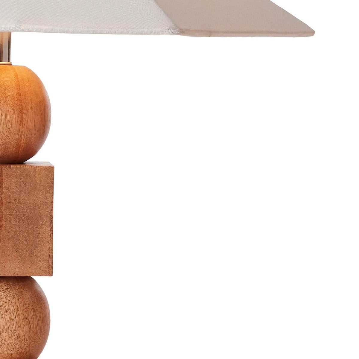 LH Home Geometric Wooden Table Lamp