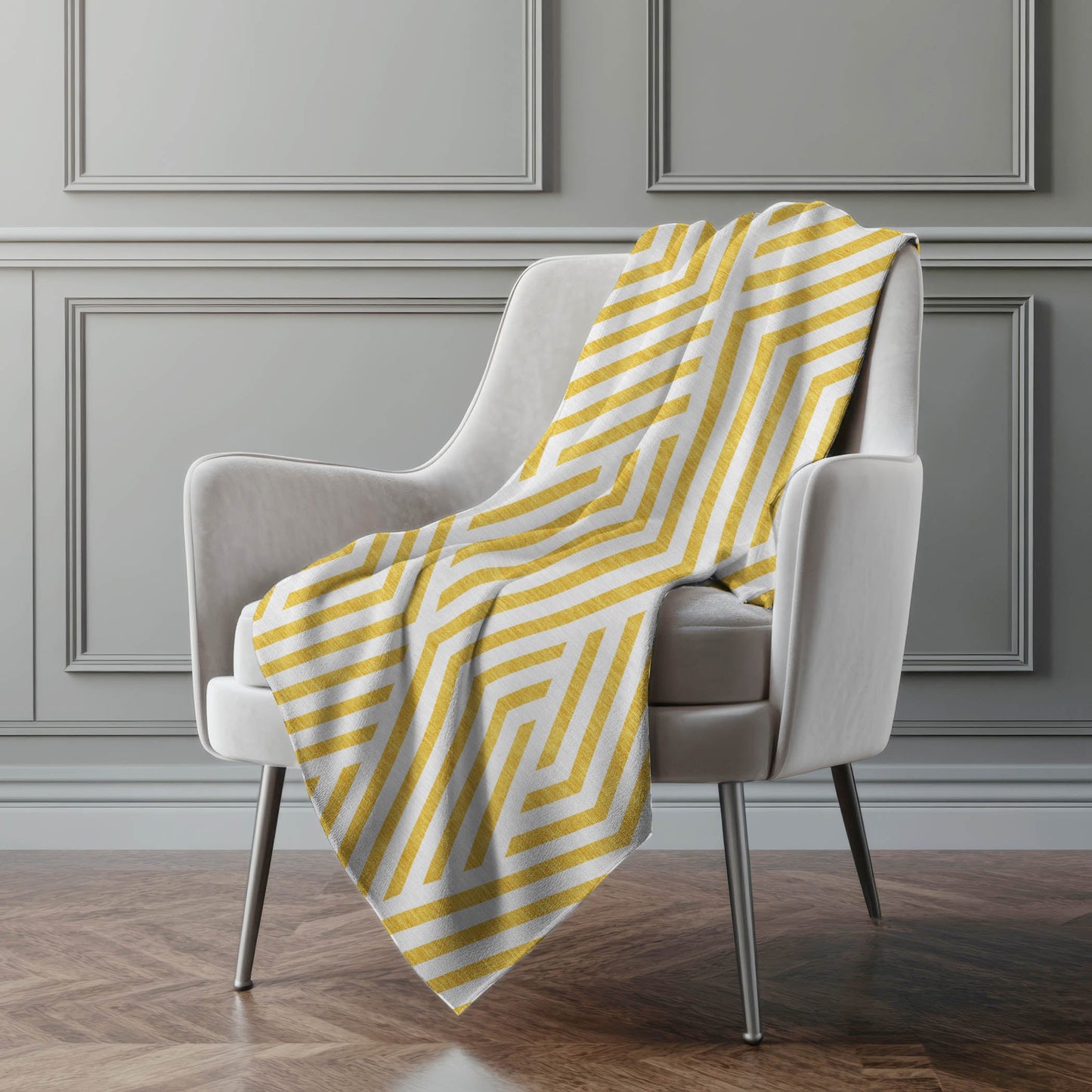 Addison Rugs Geometric Yellow Washable Indoor-Outdoor Rug