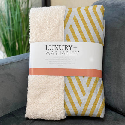 Addison Rugs Geometric Yellow Washable Indoor-Outdoor Rug