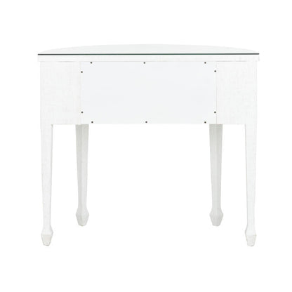 Chelsea House George III Demilune Shaped White Console Table
