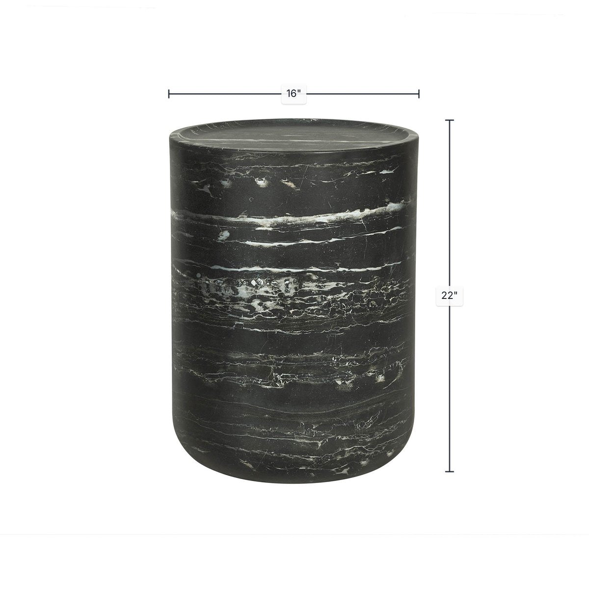 LH Home Geri Concrete Outdoor Side Table