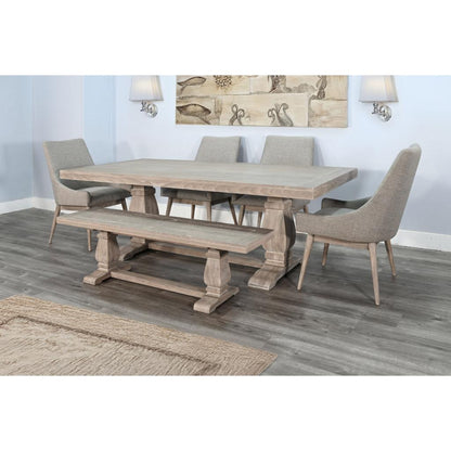 Sunny D Gianna Wooden Rectangular Dining Set
