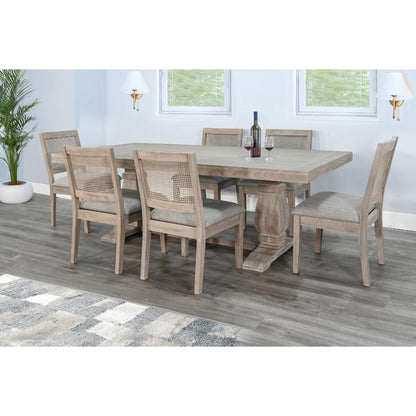 Sunny D Gianna Wooden Rectangular Dining Set with Barstool