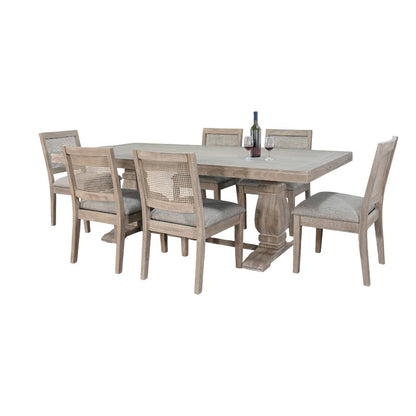 Sunny D Gianna Wooden Rectangular Dining Set with Barstool