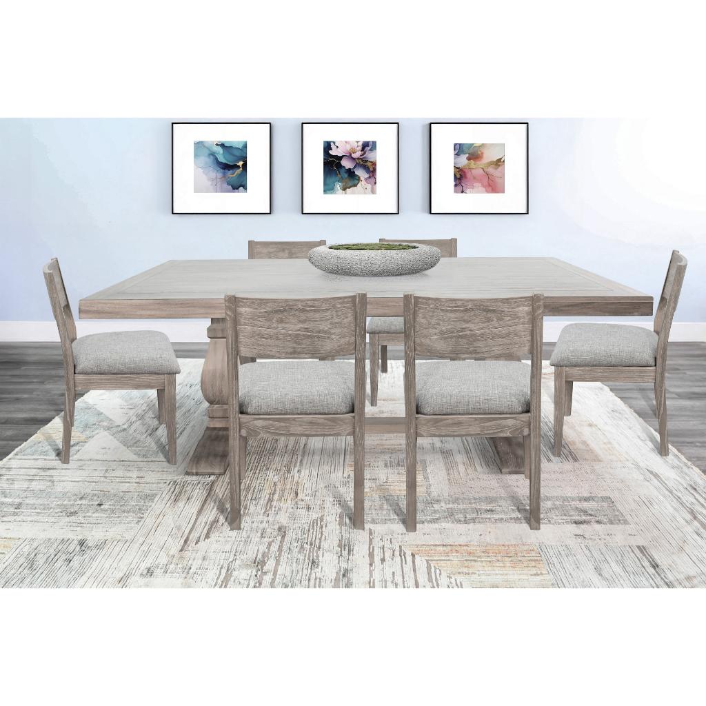 Sunny D Gianna Wooden Rectangular Dining Set with Chair